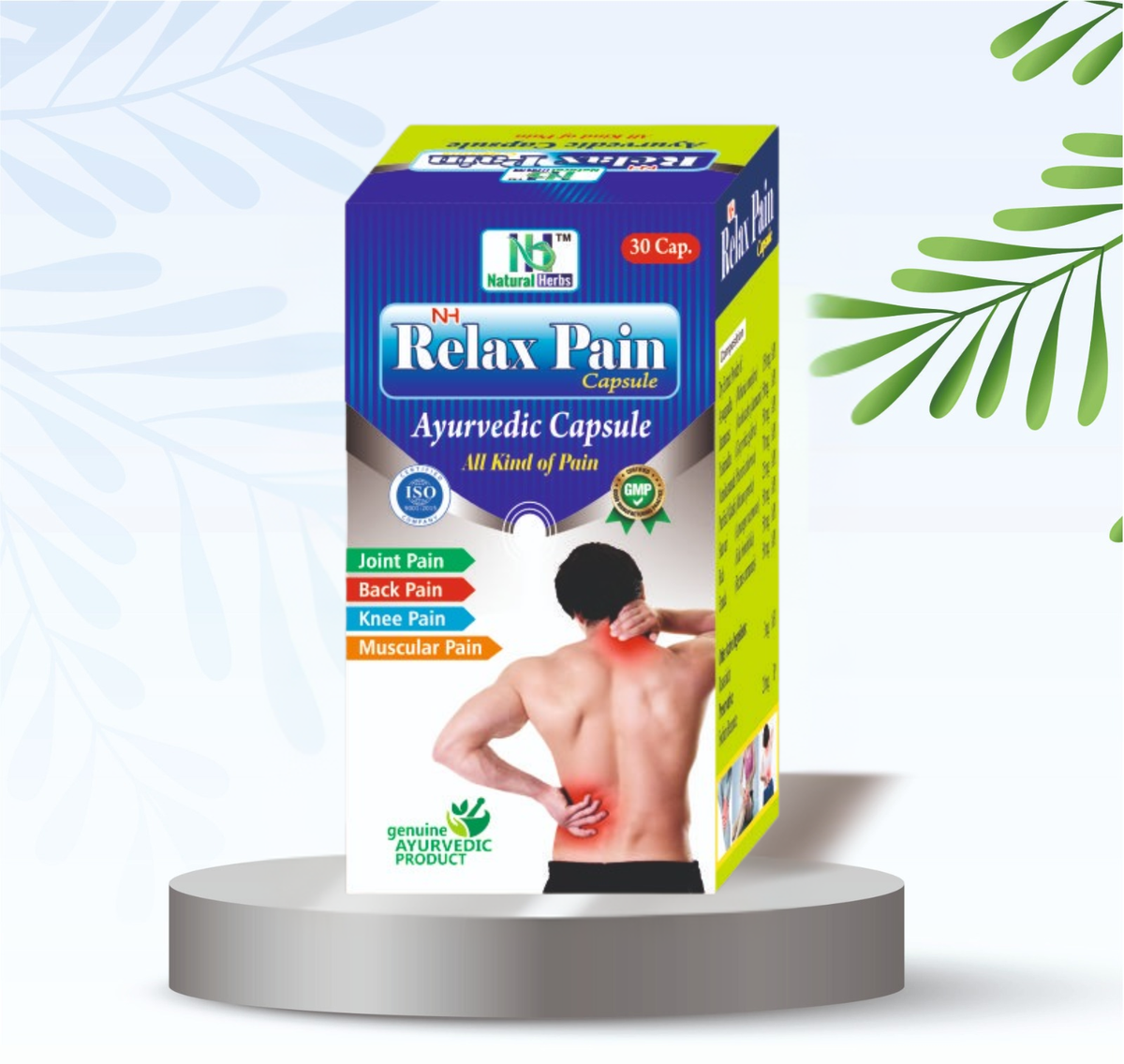 N.H. Relax Pain Ayurvedic Capsules – Joint, Back, Knee & Muscle Pain Support